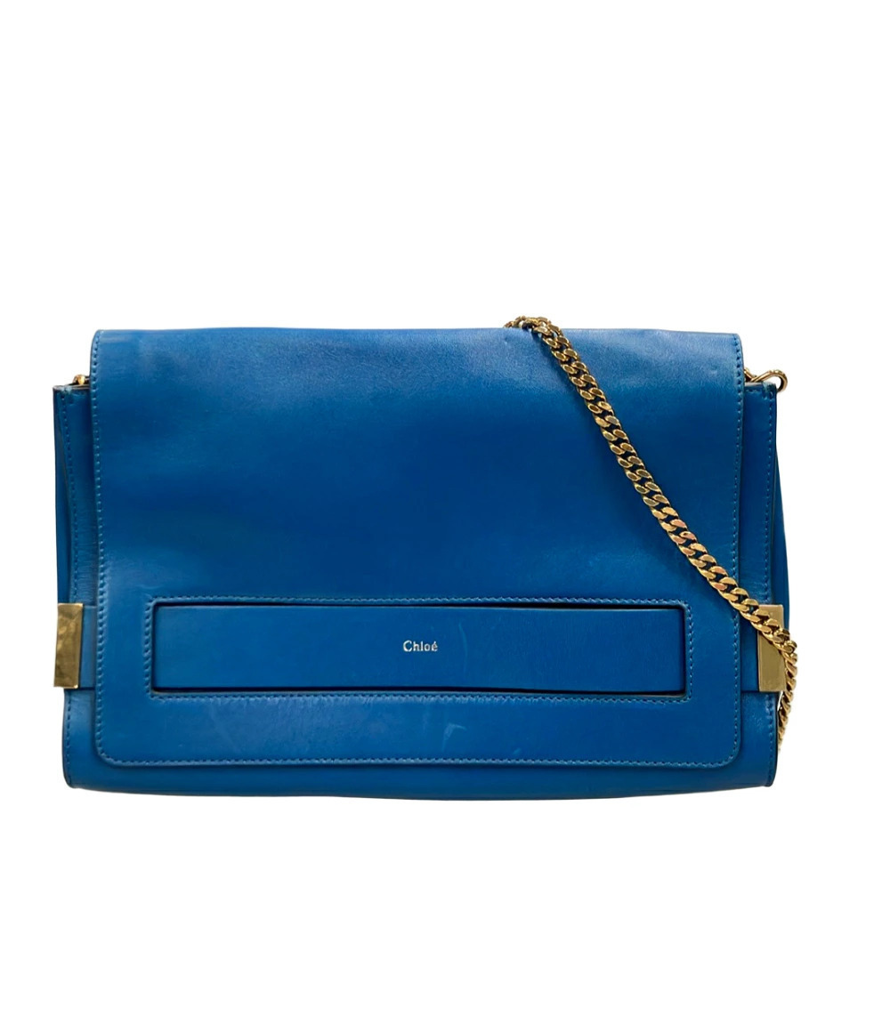 Chloe Elle Chain Debossed Crossbody Bag Blue